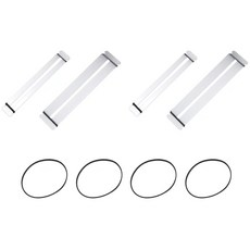 LBTODH 4피스 기타 핑거보드 가드 실버 기타 프렛 프로텍터 고무 링 스테인리스 스틸 악기 액세서리 드레싱 및 폴리싱 프렛용 425393, S4-B