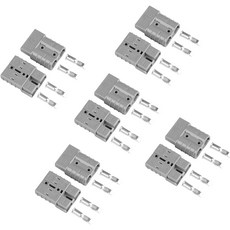 10Pc 50암페어 600V 커넥터 키트 실외 RV 전원 배터리용 회색 오프로드 윈치 4x4, 10PCS-6AWG, Grey