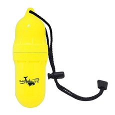 Saekodive 랜야드 포함 실린더 드라이 박스 - 방수 용기 키 파우치 홀더 스노클링 보트 카약 다이빙 및 수상 활동용(그린 라지)149942, 옐로우