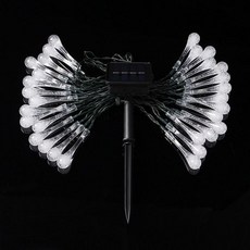 태양광 LED 30구 물방울 가랜드 전구 4m 루프탑조명, 빠른배송