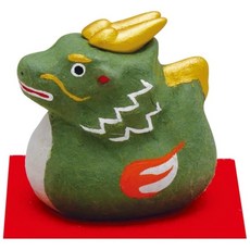 龍虎堂 日本和紙 緣起物 招福辰, 1個, ちぎり和紙(小)招福辰/R-273