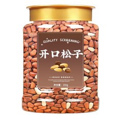 햇잣 장백산 잣 중국산 견과류 껍질 까먹는 통잣 250g 1통, B.  잣알갱이 250g 1통