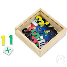 JINI 원목자석 숫자 37P 아기학습놀이