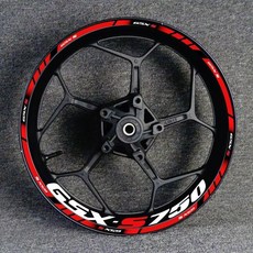 오토바이 휠 허브 데칼 장식 반사 방수 스티커, 1개, 11. GSX-S750
