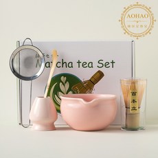 AOHAO 연한 색 차선 5PCS 세트 MATCHA WHISK, 5세트, 핑크
