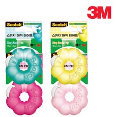 매직테이프 링도넛 디스펜서 라벨링 팬시 신학기 선물 절단, 라즈베리