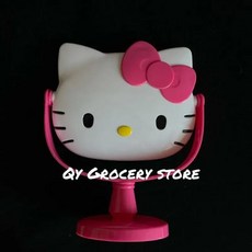 Sanrio Kuromi Cinnamoroll 헬로 키티 만화 빛나는 밤 빛 침실 램프 Kawaii 귀여운 책상 장식 생일 액세서리, 01 Hello Kitty