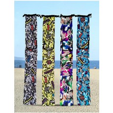 방수 낚시대가방 대용량 접이식 소프트 낚시케이스, 5. 라임그린 1.28m 더블포켓