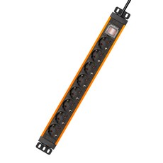 고용량 알루미늄 멀티탭 4000W 에어컨 냉장고 멀티콘센트 과부하 파워탭 8구 1.5m 3m 5m, 1개, 브릭 오렌지, 5m