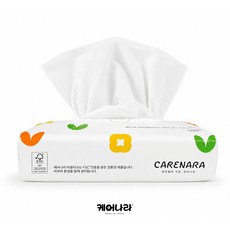 케어나라 부드럽고 깨끗한 먼지없는 소프트팩 미용티슈 150매 2겹 100% 천연펄프, 1개, 150매입