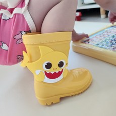 아기상어 장화 레인부츠 어린이장화 와펜타입 NEW