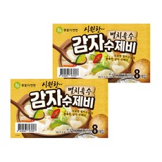 이가자연면 멸치육수 감자 수제비, 1.492g, 2개