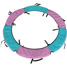 XATAMIO 트램펄린 스프링 커버 55 60인치 교체 안전 패드 찢어짐 원형 프레임용, 60 Inch, Pink & Green Mixed