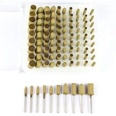 철근녹제거 전기 연마 버핑 휠 그라인딩 비트 세트 100 " Dremel 폴리시용 생크 고무 소가죽 로타리 도구 1, 01 cowhide, 1개