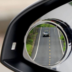 자동차 보조 거울 광각 미니 사이드 차량 보조 거울 후측방 자동차용 사각지대 차량용 시야 설치 간편 원형, 화이트1p