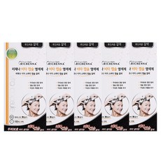 리체나 비타캡슐 새치전용 샴푸형 염색제, 부드러운 갈색, 5개