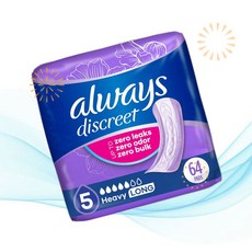 Always Discreet 올웨이즈 디스크리트 산모 패드 여성용 요실금 64매 롱 강력 흡수 산후 TQ, 1개