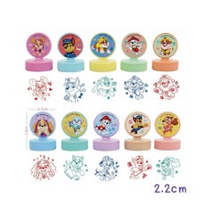 汪汪隊印章 集點印章 卡通印章 兒童印章 汪汪隊 鼓勵印章 獎勵印章 可愛印章 好棒棒印章 好寶寶印章 正版, 1個, 【汪汪隊小圓牌印章】-隨機1枚, Multicolor