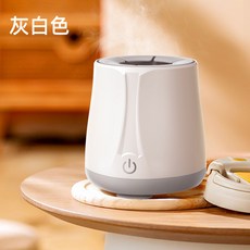 110v恆溫水壺調奶器 玻璃消毒器二合一體機 帶烘乾 多用途 多規格可選, 1個, [搖奶哭-灰白色]三檔調節, 灰白色