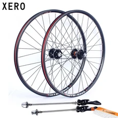XERO 26 인치 산악 자전거 WTB 림 CD92 알루미늄 4 베어링 디스크 브레이크 7 10 속도 32H 액세서리 바퀴, 01 XERO 32HBlack 1 pair