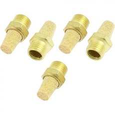 URBEST® 10Pcs 솔레노이드 밸브 공압 머플러 필터 소음기 1/4인치 PT 스레드 공기 실린더 액세서리, 10개