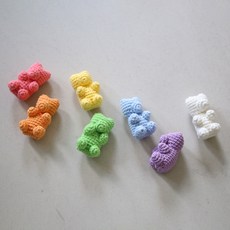 [Ancalls] [DIY키트] 젤리곰 코바늘인형 Gummy Bear, D) 아이돌 파스텔, 1개
