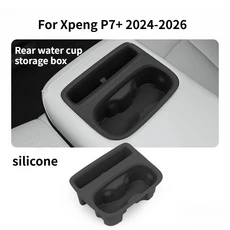 2024-2026년형 Xpeng P7+ 차량용 중앙 수납함 컵홀더 대시보드 트레이 도어 자동차 내부 액세서리, 04 Rear Cup Box