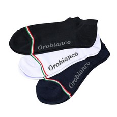오로비 앙코 양말 묶은 발목 양말 3 다리 남성 블랙 화이트 네이비 6810508