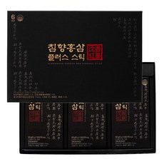 침향 홍삼 플러스스틱 10g x 30포 + 쇼핑백세트, 30개, 30회분