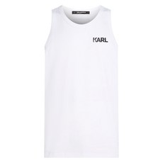 칼 라거펠트 칼 프린트 탱크 탑