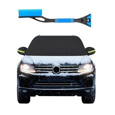 자동차 앞 유리 스노우 브러시 및 아이스 스크레이퍼용 스노우 커버 겨울 전면 창 얼음 눈 태양으로부터 보호 내구성 있는 자동차 후드 커버 쉬운 설치 자동차 외부 액세서, B-Snow Cover-M-Kit