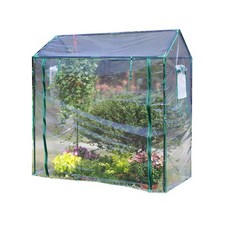 소형 조립식 비닐하우스 베란다 온실 투명 강아지집, PVC 필름 투명 클립포함 130x90x150, 1개