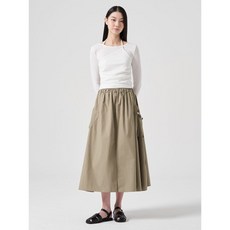 [국내매장정품] 에잇세컨즈 8SECONDS 빅 포켓 코튼 스커트 카키 (354327NB1H) 354327NB1H 170020