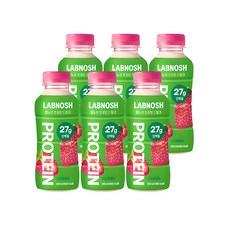Labnosh 草莓蛋白飲料, 350ml, 6個