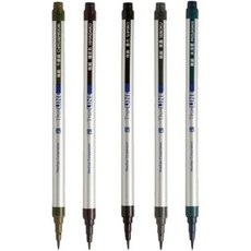 일본 아카시아 붓펜 극세필 캘리그라피 컬러붓펜 Thin Line, 블랙 3개