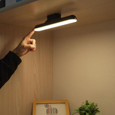 스탠드 충전식 무선 LED독서등 데스크램프 공부용, 웜화이트