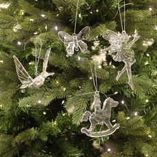 해피인어스 아크릴 동화 오너먼트 세트 12p, 1세트, 투명