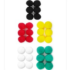 단비가 솜방울 40mm 칼라솜, 초록