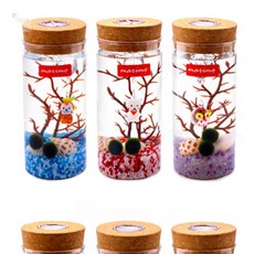 다있으예 LED 코르크 마리모 키우기 유리병 마리모키우기