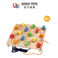 GOGO TOYS 數字串珠遊戲組 培養專注力、手眼協調能力, 1套