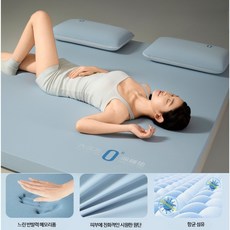 메모리폼 매트리스 토퍼 5cm/8cm 싱글 슈퍼싱글 더블 퀸 바닥요 토퍼, 5cm, 블루 두께 5cm 200-220cm
