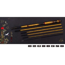 DK漁鄉 谷雨 蝦竿 6/7尺 7/8尺 90H 稀有並繼結構 竹身塗裝, 7/8