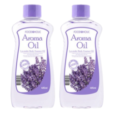 푸드어홀릭 전신 보습 마사지 향좋은 멀티 바디 오일 트리트먼트 라벤더 465ml 2EA, 2개