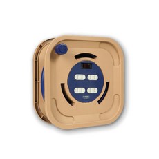 太星電工MAX STAR 蓋安全輪座延長線 1開4插 2P 17米 過熱過載保護, 沙棕色, 1個, ORB41217