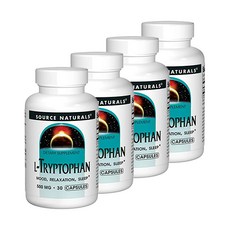 SOURCE NATURALS L-色胺酸補充錠 500mg, 30 件, 4個