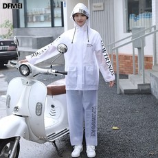 DFMEI 雨衣雨褲套裝女款男暴雨防水防雨服摩托電動車分體式成人騎行