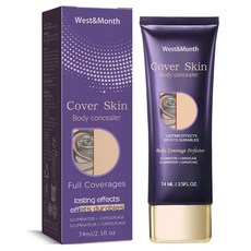 컨실러 74ml 타투 방수 어두운 반점 흉터 커버업 메이크업 바디 다리용, 1, [01] 74ml