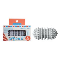 【貝麗瑪丹】舒筋按摩器 花生型 筋膜球 按摩球 食用級矽膠 舒緩球 台灣製造, 1個