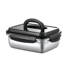 304스테인레스 밀폐용기 김치통, 2개, 1800ml