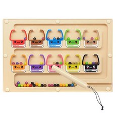 자석 미로 1p 숫자학습 자석펜 색상맞추기, 1개